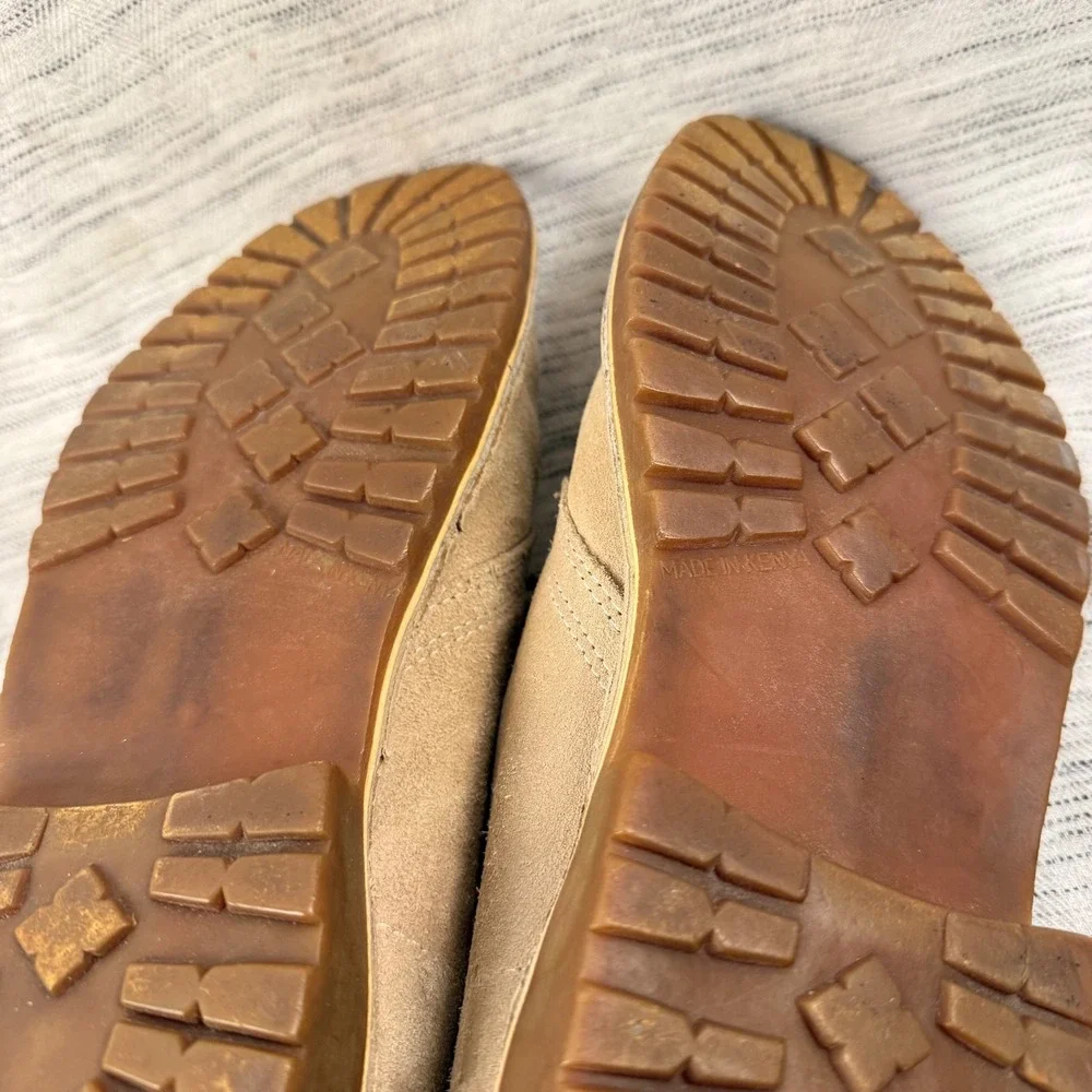 Bata Safari Men's Tan Suede Lace Up Chukka‎ Boots Size US 9/EU 41 Casual Minimal